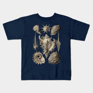 Ernst Haeckel Prosobranchia Sea Shells Kids T-Shirt